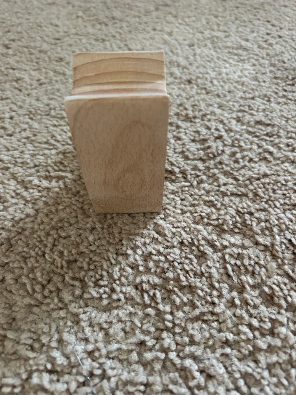 Handcrafted Wooden Cat Phone Stand - Natural Wood